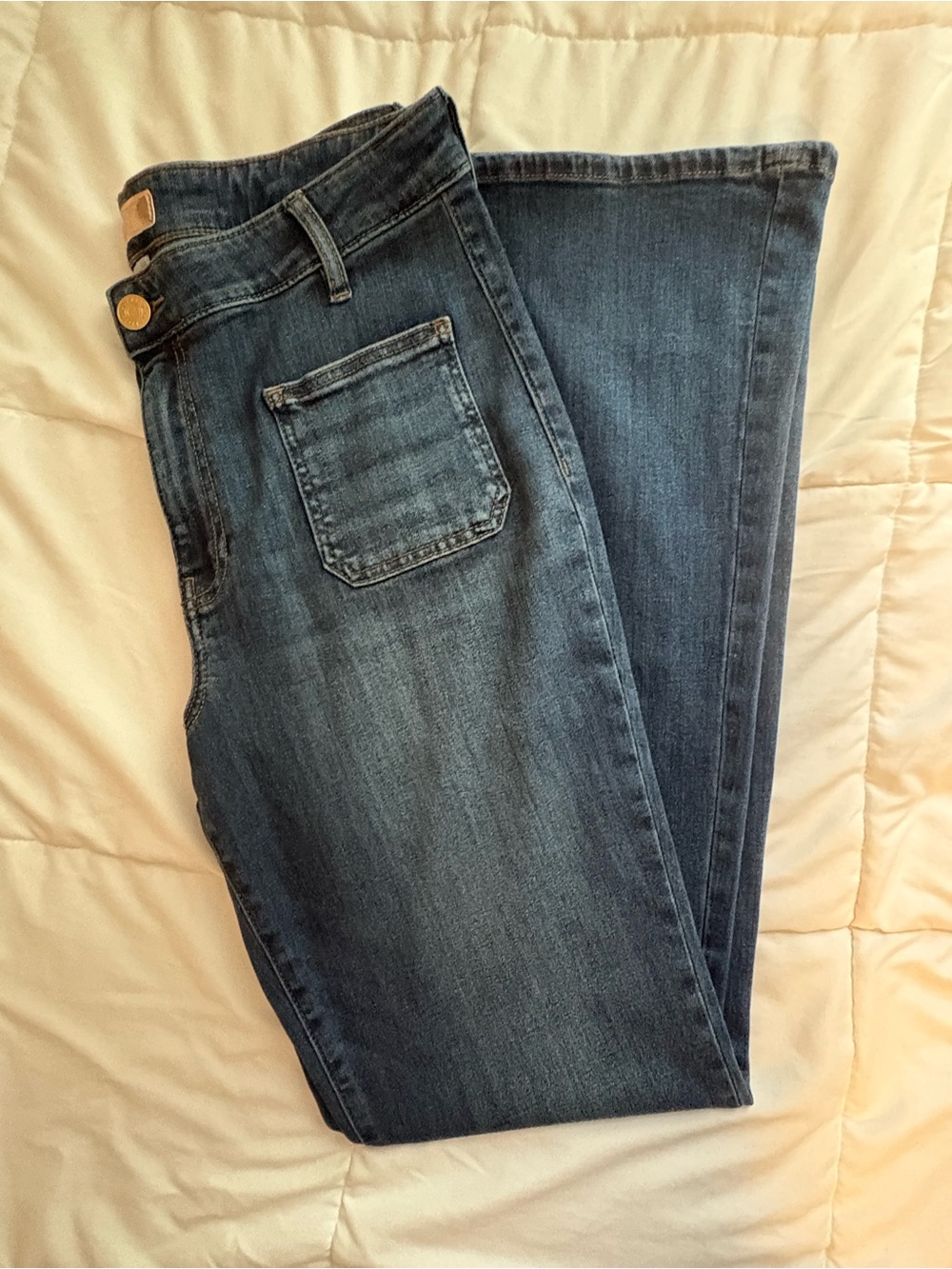 NWOT KUT From The Kloth ANA High Rise Flare Jeans Size 14 Dark Wash
